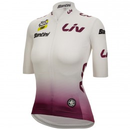 Bekleidung Damen Weißes Damen-T-Shirt Tour de France 2024 Bekleidung Damen Weißes Damen-T-Shirt Tour de France 2024