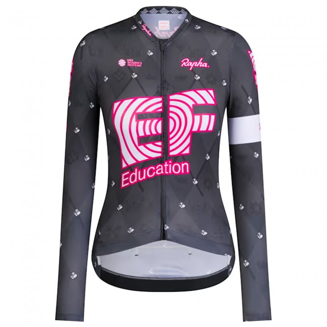 Bekleidung Damen Rapha EF Education EasyPost langarm frau trikot 2025 Bekleidung Damen Rapha EF Education EasyPost langarm frau trikot 2025