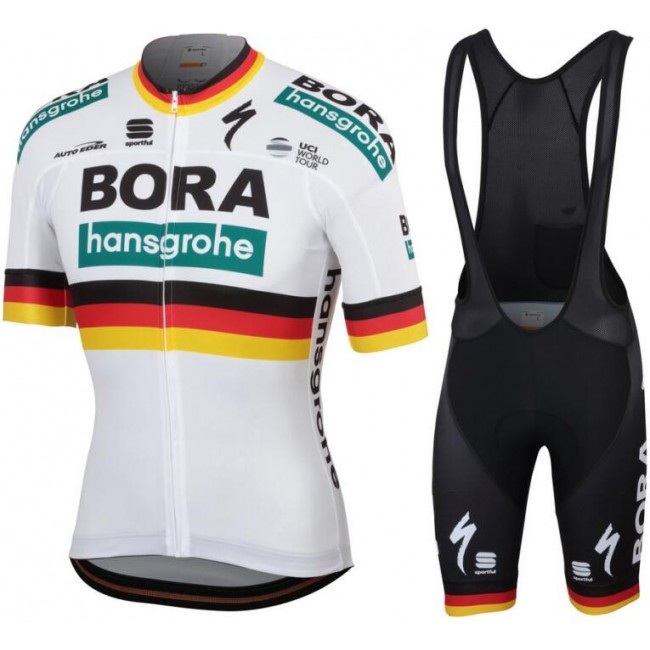 Bora Hansgrohe 2019 German champion Fahrradbekleidung Radtrikot Satz Kurzarm+Kurz Trägerhose XHXYX Bora Hansgrohe 2019 German champion Fahrradbekleidung Radtrikot Satz Kurzarm+Kurz Trägerhose XHXYX