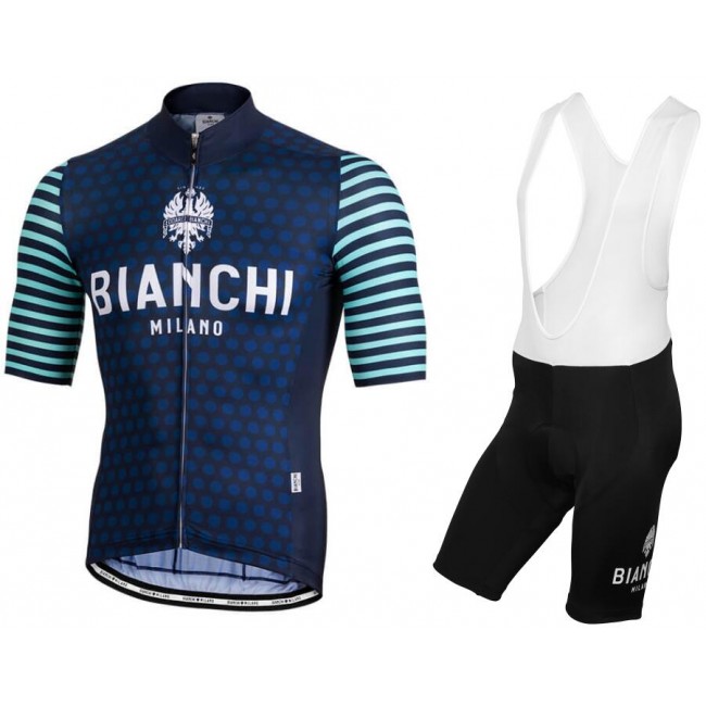 BIANCHI MILANO Davoli blue Fahrradbekleidung Radtrikot Satz Kurzarm+Kurz Trägerhose F0N8A BIANCHI MILANO Davoli blue Fahrradbekleidung Radtrikot Satz Kurzarm+Kurz Trägerhose F0N8A