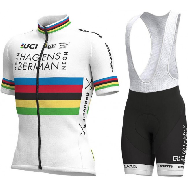 2019 World Champion Hagens Berman Axeon Fahrradbekleidung Radtrikot Satz Kurzarm+Kurz Trägerhose BYVBT 2019 World Champion Hagens Berman Axeon Fahrradbekleidung Radtrikot Satz Kurzarm+Kurz Trägerhose BYVBT