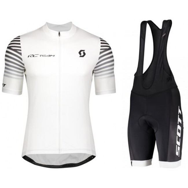 2020 SCOTT RC TEAM 10 Fahrradbekleidung Radtrikot kurzarm+Trägerhose kurz Weiß 2020 SCOTT RC TEAM 10 Fahrradbekleidung Radtrikot kurzarm+Trägerhose kurz Weiß