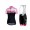 2015 ALE Fahrradbekleidung Satz Fahrradtrikot Kurzarm Trikot und Kurz Radhose Schwarz roze 1 Dame W9E9E