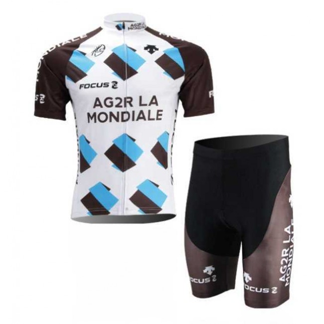 Ag2r La Mondiale 2014 Radbekleidung Radtrikot Kurzarm und Fahrradhosen Kurz 2GTV7 Ag2r La Mondiale 2014 Radbekleidung Radtrikot Kurzarm und Fahrradhosen Kurz 2GTV7