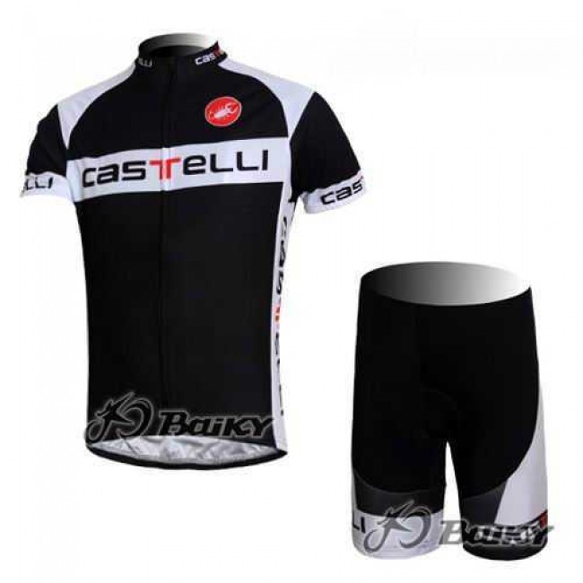 Castelli Pro Team Radbekleidung Radtrikot Kurzarm und Fahrradhosen Kurz Schwarz weiß RQMTS Castelli Pro Team Radbekleidung Radtrikot Kurzarm und Fahrradhosen Kurz Schwarz weiß RQMTS