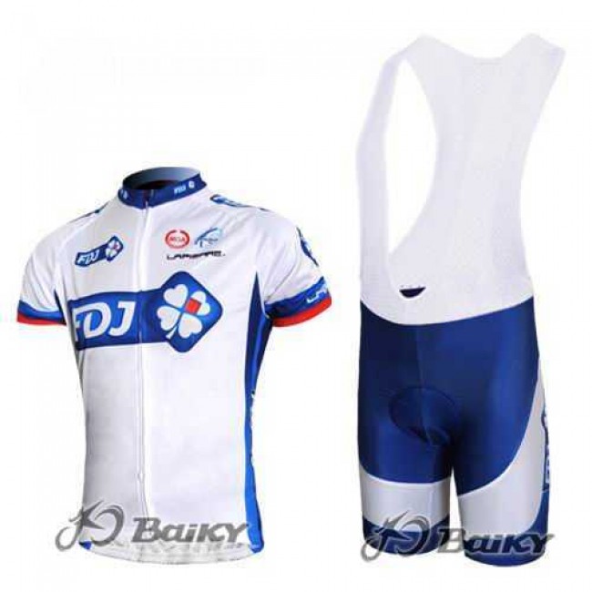 FDJ-BigMat Pro Team Fahrradbekleidung Radteamtrikot Kurzarm+Kurz Radhose Kaufen weiß blau MXENK FDJ-BigMat Pro Team Fahrradbekleidung Radteamtrikot Kurzarm+Kurz Radhose Kaufen weiß blau MXENK