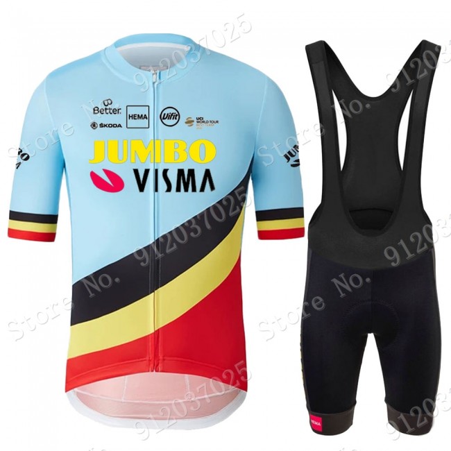 Jumbo Visma Belgium Blue 2021 Team Fahrradbekleidung Radteamtrikot Kurzarm+Kurz Radhose ffZQoG Jumbo Visma Belgium Blue 2021 Team Fahrradbekleidung Radteamtrikot Kurzarm+Kurz Radhose ffZQoG