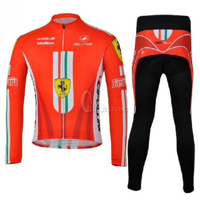 Ferrari Teams Castelli Cipollini Fahrradbekleidung Radtrikot Satz Langarm und Lange Radhose 9PH8F Ferrari Teams Castelli Cipollini Fahrradbekleidung Radtrikot Satz Langarm und Lange Radhose 9PH8F