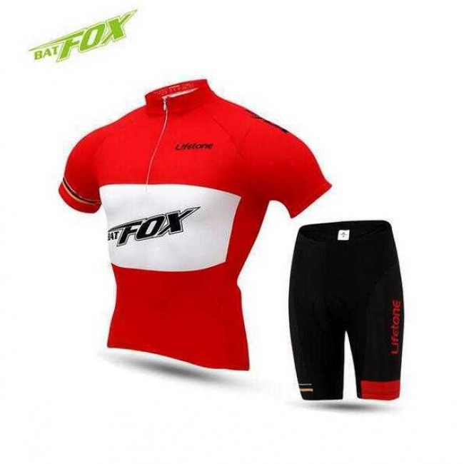 2016 BAT FOX Fahrradbekleidung Radtrikot Kurzarm+Kurz Radhose Rot O5KJB 2016 BAT FOX Fahrradbekleidung Radtrikot Kurzarm+Kurz Radhose Rot O5KJB