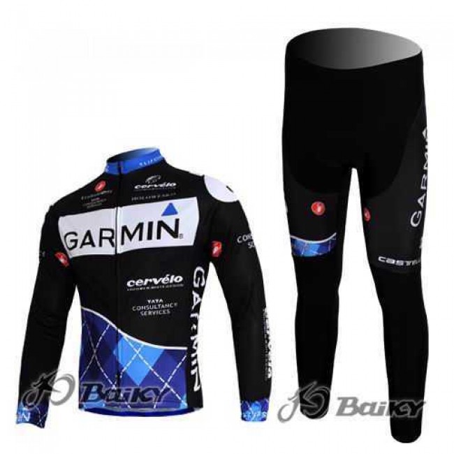 Garmin Cervelo Pro Team Fahrradtrikot Radbekleidung Langarm+Lang Fahrradhose Schwarz 3CT3A Garmin Cervelo Pro Team Fahrradtrikot Radbekleidung Langarm+Lang Fahrradhose Schwarz 3CT3A