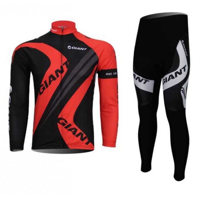 Giant Fahrradbekleidung Radtrikot Satz Langarm und Lange Radhose Rot Schwarz ZA1G8 Giant Fahrradbekleidung Radtrikot Satz Langarm und Lange Radhose Rot Schwarz ZA1G8