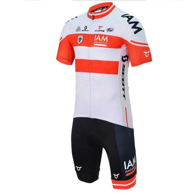 2016 IAM Radbekleidung Fahrradtrikot Kurzarm und Fahrradhosen Kurz Rot weiß JJ2EH 2016 IAM Radbekleidung Fahrradtrikot Kurzarm und Fahrradhosen Kurz Rot weiß JJ2EH