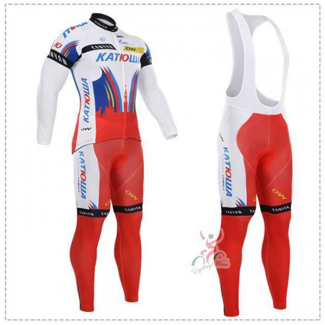 2015 Katusha Set lange mouw+lange Koersbroek SKXZS 2015 Katusha Set lange mouw+lange Koersbroek SKXZS
