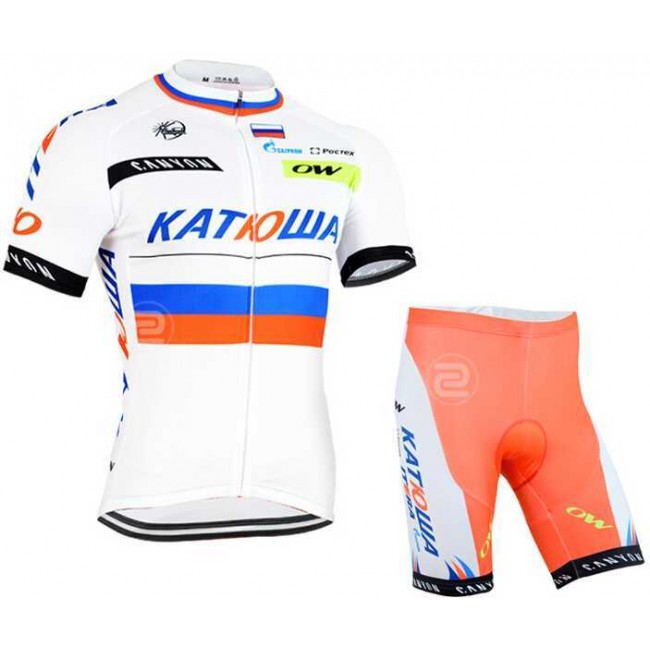 2015 Katusha Fahrradbekleidung Radteamtrikot Kurzarm+Kurz Radhose weiß SSMBH 2015 Katusha Fahrradbekleidung Radteamtrikot Kurzarm+Kurz Radhose weiß SSMBH
