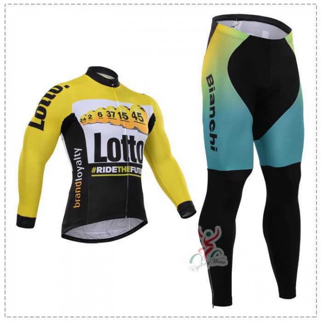 2015 Lotto Bianchi Fahrradbekleidung Radtrikot Satz Langarm und Lange Radhose G31XI 2015 Lotto Bianchi Fahrradbekleidung Radtrikot Satz Langarm und Lange Radhose G31XI