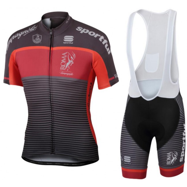 GF Roma 2017 Fahrradbekleidung Radtrikot Satz Kurzarm+Kurz Trägerhose 3WH5R GF Roma 2017 Fahrradbekleidung Radtrikot Satz Kurzarm+Kurz Trägerhose 3WH5R