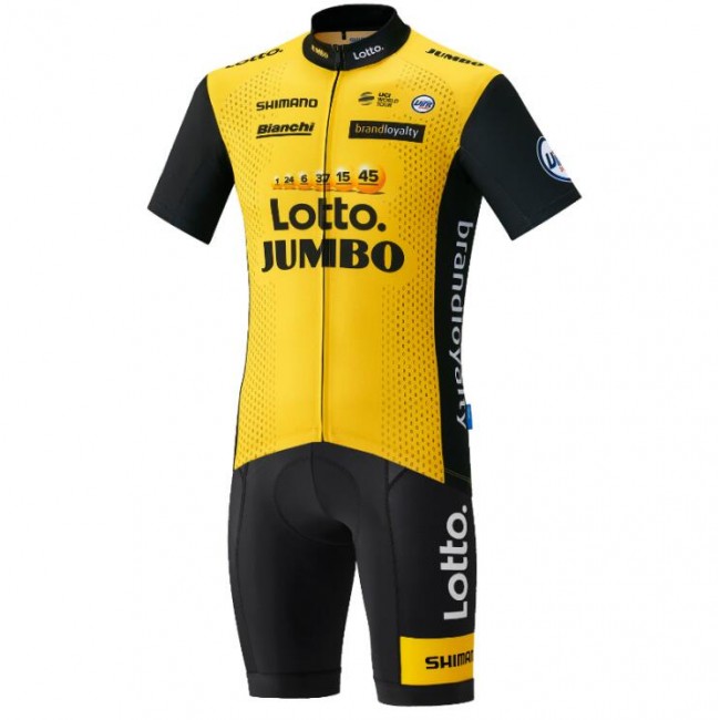 LottoNL-Jumbo 2018 Fahrradbekleidung Radteamtrikot Kurzarm+Kurz Radhose KMHS5 LottoNL-Jumbo 2018 Fahrradbekleidung Radteamtrikot Kurzarm+Kurz Radhose KMHS5