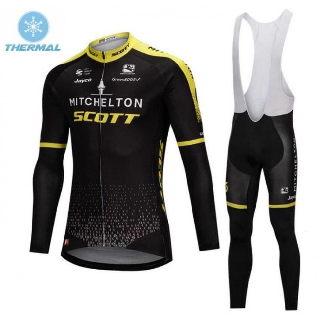 Mitchelton Scott 2018 Winter Fahrradbekleidung Radtrikot Langarm+Lang Trägerhose 1NNA9 Mitchelton Scott 2018 Winter Fahrradbekleidung Radtrikot Langarm+Lang Trägerhose 1NNA9