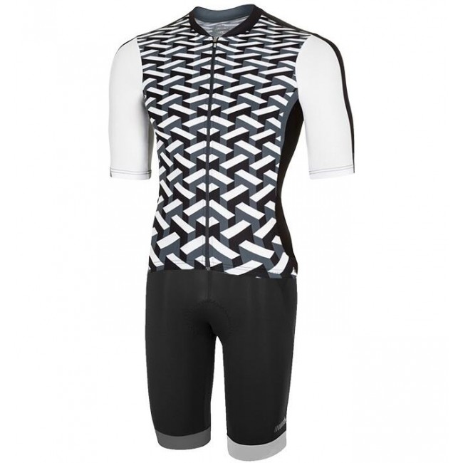 RH+ Vertigo weiß Fahrradbekleidung Radtrikot Satz Kurzarm+Kurz Trägerhose OGCBG RH+ Vertigo weiß Fahrradbekleidung Radtrikot Satz Kurzarm+Kurz Trägerhose OGCBG