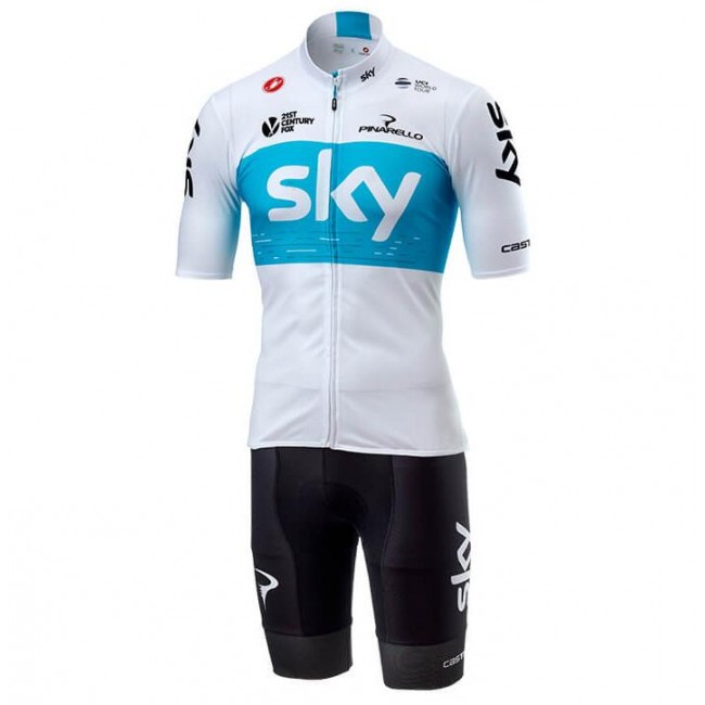 TEAM SKY 2018 weiß Set Fahrradbekleidung Radtrikoten+Kurz Radhose B8DFF TEAM SKY 2018 weiß Set Fahrradbekleidung Radtrikoten+Kurz Radhose B8DFF