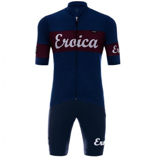 Santini Eroica Cielo Fahrradbekleidung Radtrikot Satz Kurzarm+Kurz Trägerhose 9FHEL Santini Eroica Cielo Fahrradbekleidung Radtrikot Satz Kurzarm+Kurz Trägerhose 9FHEL