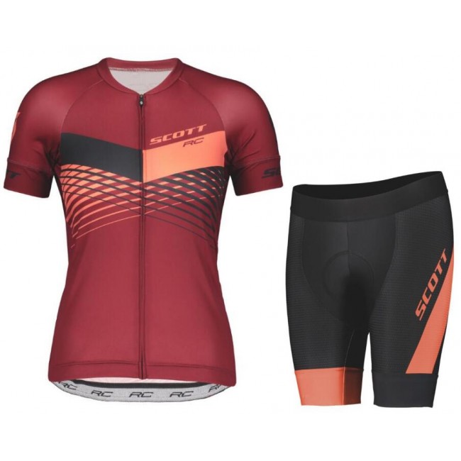 Scott RC PRO Damen Damen Set Fahrradbekleidung Radtrikoten+Kurz Radhose black/camellia pink QF6WD Scott RC PRO Damen Damen Set Fahrradbekleidung Radtrikoten+Kurz Radhose black/camellia pink QF6WD
