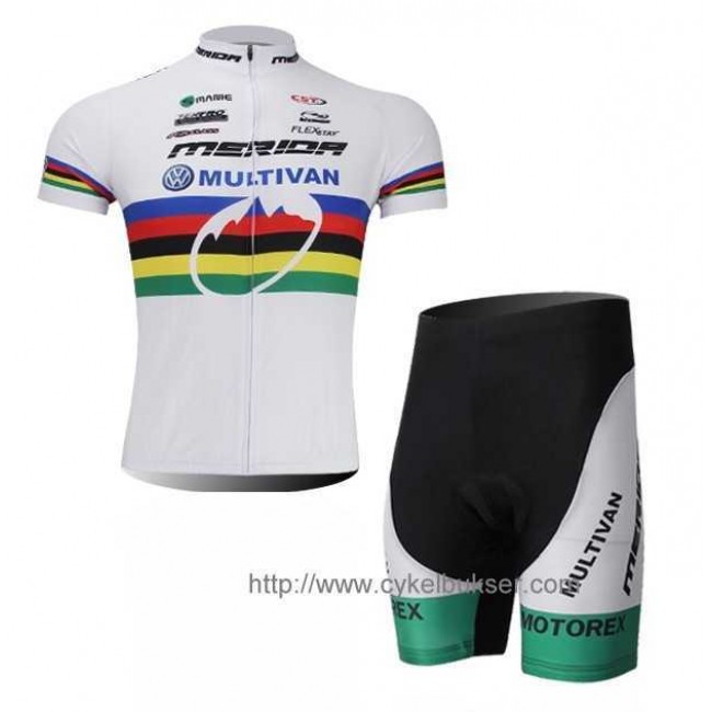 Merida Multivan Radbekleidung Radtrikot Kurzarm und Fahrradhosen Kurz weiß 9IO7A Merida Multivan Radbekleidung Radtrikot Kurzarm und Fahrradhosen Kurz weiß 9IO7A