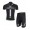 Merida 2014 Radbekleidung Radtrikot Kurzarm und Fahrradhosen Kurz Schwarz weiß L8EE2