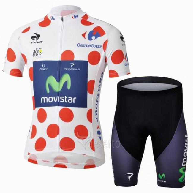 Movistar Dot-achtige Radbekleidung Radtrikot Kurzarm und Fahrradhosen Kurz J2QCI Movistar Dot-achtige Radbekleidung Radtrikot Kurzarm und Fahrradhosen Kurz J2QCI