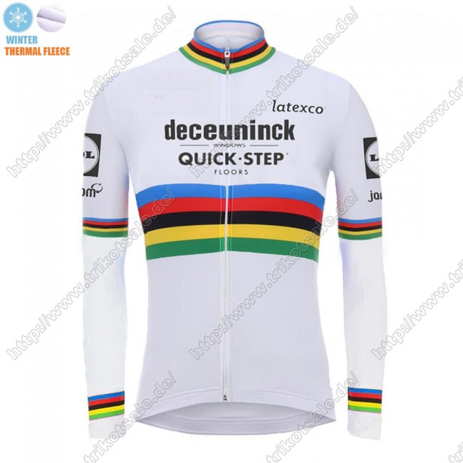 Winter Thermal Fleece Deceuninck quick step 2021 UCI World Champion Fahrradbekleidung Radtrikot Langarm VKLZE Winter Thermal Fleece Deceuninck quick step 2021 UCI World Champion Fahrradbekleidung Radtrikot Langarm VKLZE