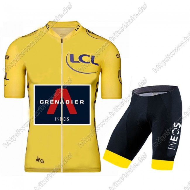 Team INEOS Grenadier 2021 Tour De France Yelllow Fahrradbekleidung Satz Fahrradtrikot Kurzarm Trikot Und Kurz Radhose IHCQA Team INEOS Grenadier 2021 Tour De France Yelllow Fahrradbekleidung Satz Fahrradtrikot Kurzarm Trikot Und Kurz Radhose IHCQA
