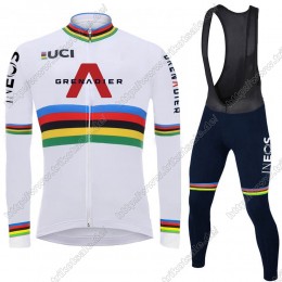 Team INEOS Grenadier UCI World Champion 2021 Herren Fahrradbekleidung Radtrikot Langarm+Lang Trägerhose NGQLN Team INEOS Grenadier UCI World Champion 2021 Herren Fahrradbekleidung Radtrikot Langarm+Lang Trägerhose NGQLN