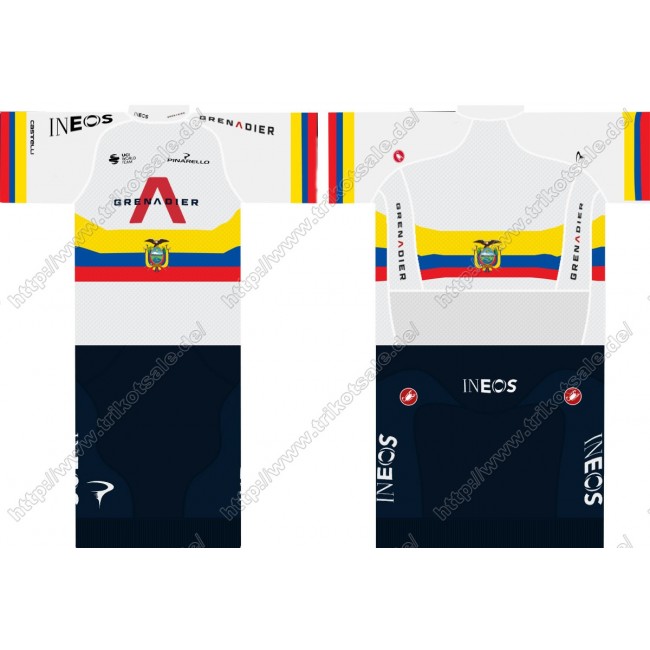 Team INEOS Grenadier 2021 UCI World Champion Fahrradbekleidung Satz Fahrradtrikot Kurzarm Trikot Und Kurz Radhose IYBEW Team INEOS Grenadier 2021 UCI World Champion Fahrradbekleidung Satz Fahrradtrikot Kurzarm Trikot Und Kurz Radhose IYBEW