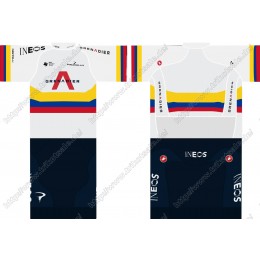 Team INEOS Grenadier 2021 UCI World Champion Fahrradbekleidung Satz Fahrradtrikot Kurzarm Trikot Und Kurz Radhose FSHCQ Team INEOS Grenadier 2021 UCI World Champion Fahrradbekleidung Satz Fahrradtrikot Kurzarm Trikot Und Kurz Radhose FSHCQ