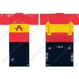 Team INEOS Grenadier 2021 UCI World Champion Fahrradbekleidung Satz Fahrradtrikot Kurzarm Trikot Und Kurz Radhose ZYYSI Team INEOS Grenadier 2021 UCI World Champion Fahrradbekleidung Satz Fahrradtrikot Kurzarm Trikot Und Kurz Radhose ZYYSI
