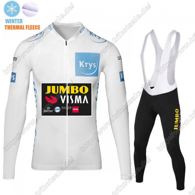 Winter Thermal Fleece Jumbo Visma 2021 Tour De France Fahrradbekleidung Radtrikot Langarm+Lang Trägerhose YFYIU Winter Thermal Fleece Jumbo Visma 2021 Tour De France Fahrradbekleidung Radtrikot Langarm+Lang Trägerhose YFYIU