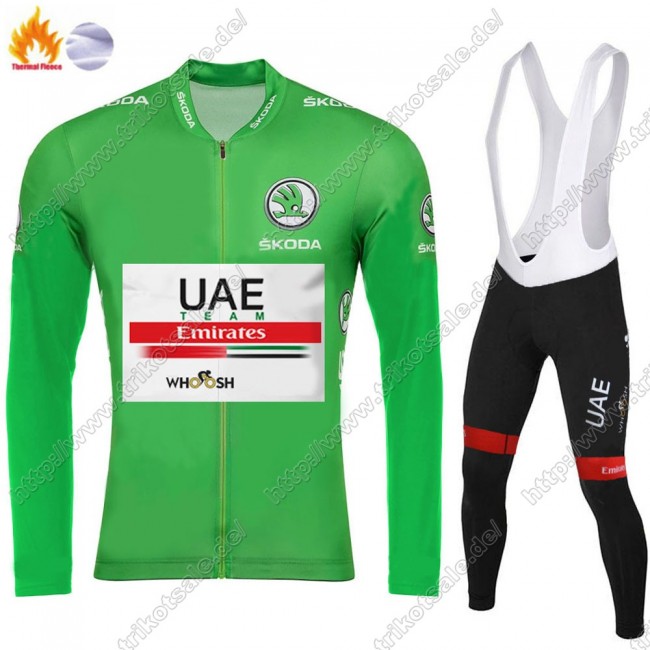 Winter Thermal Fleece UAE EMIRATES Tour De France 2021 Fahrradbekleidung Radtrikot Langarm+Lang Trägerhose IAFFA Winter Thermal Fleece UAE EMIRATES Tour De France 2021 Fahrradbekleidung Radtrikot Langarm+Lang Trägerhose IAFFA