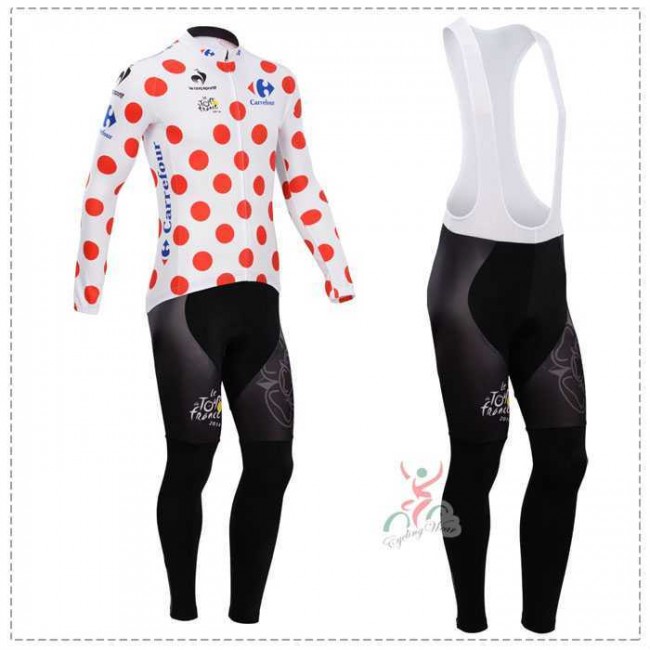 Tour de France le coq sportif 2014 Fahrradbekleidung Radtrikot Langarmen polka-dot+Lange Trägerhosen Online Z2TGJ Tour de France le coq sportif 2014 Fahrradbekleidung Radtrikot Langarmen polka-dot+Lange Trägerhosen Online Z2TGJ