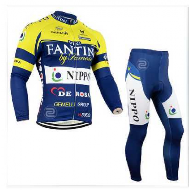 2014 FANTINI Fahrradbekleidung Radtrikot Satz Langarm und Lange Radhose blau gelb weiß EFYY4 2014 FANTINI Fahrradbekleidung Radtrikot Satz Langarm und Lange Radhose blau gelb weiß EFYY4