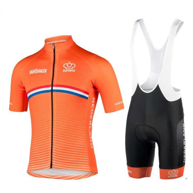 NIEDERLANDE 2020 Set Radtrikot kurzarm+Trägerhose BIORACER Radsport-National-Team NIEDERLANDE 2020 Set Radtrikot kurzarm+Trägerhose BIORACER Radsport-National-Team