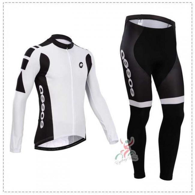 Assos 2014 Fahrradbekleidung Set Langarmtrikot+Lange Radhose Schwarz weiß 0GED9 Assos 2014 Fahrradbekleidung Set Langarmtrikot+Lange Radhose Schwarz weiß 0GED9