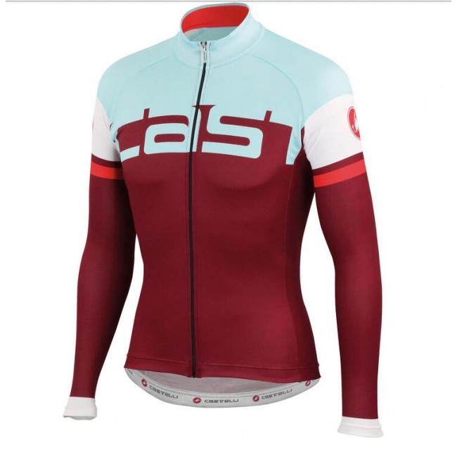 2016 Castelli Unavolta Fahrradbekleidung Radtrikot Langarmen Rot B2V1K 2016 Castelli Unavolta Fahrradbekleidung Radtrikot Langarmen Rot B2V1K