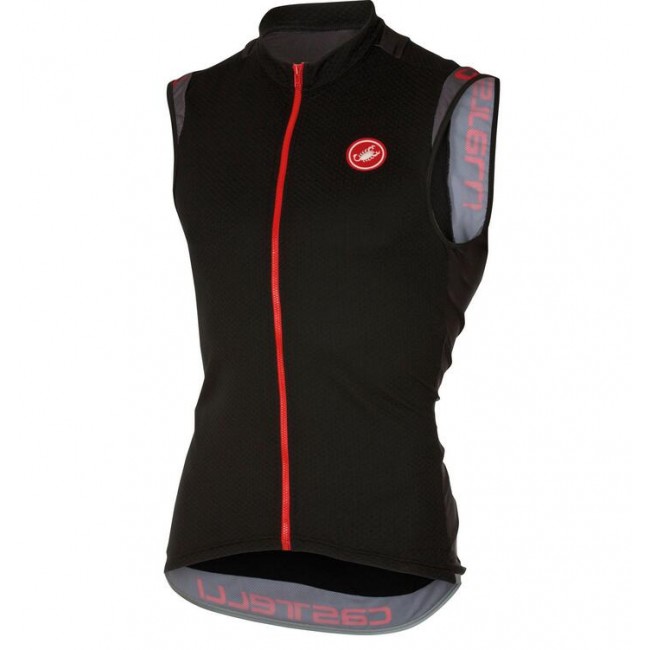 2016 Castelli Entrata 2.0 Wielershirts mouwloos Schwarz Rot 8KI5M 2016 Castelli Entrata 2.0 Wielershirts mouwloos Schwarz Rot 8KI5M