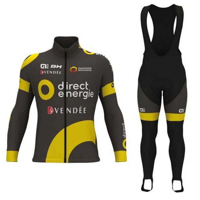 2017 Direct Energie Fahrradbekleidung Set Langarmtrikot+Lange Trägerhose CF5VB 2017 Direct Energie Fahrradbekleidung Set Langarmtrikot+Lange Trägerhose CF5VB
