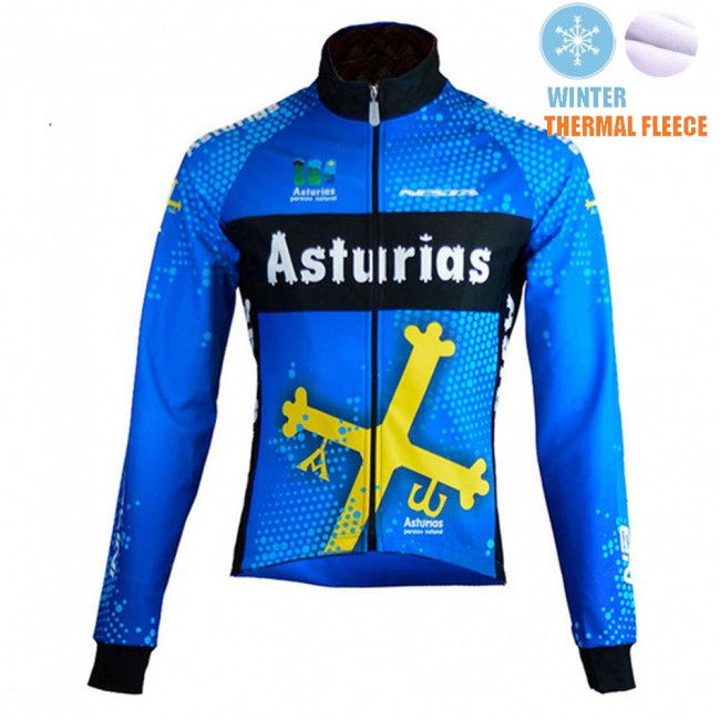 Winter Fleece Asturias Pro Team 2021 Fahrradtrikot Radsport cEVL67 Winter Fleece Asturias Pro Team 2021 Fahrradtrikot Radsport cEVL67