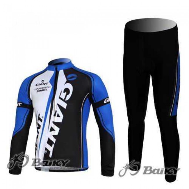Giant Sram Pro Team Fahrradbekleidung Set Langarmtrikot+Lange Radhose blau weiß Schwarz 5OEOW Giant Sram Pro Team Fahrradbekleidung Set Langarmtrikot+Lange Radhose blau weiß Schwarz 5OEOW
