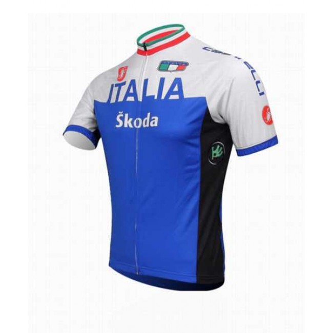 2014 Italia Skoda Castelli Fahrradtrikot Radsport 573VU 2014 Italia Skoda Castelli Fahrradtrikot Radsport 573VU