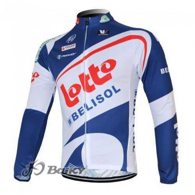 Lotto Belison Pro Team Radtrikot Langarm weiß blau 0RCNQ Lotto Belison Pro Team Radtrikot Langarm weiß blau 0RCNQ