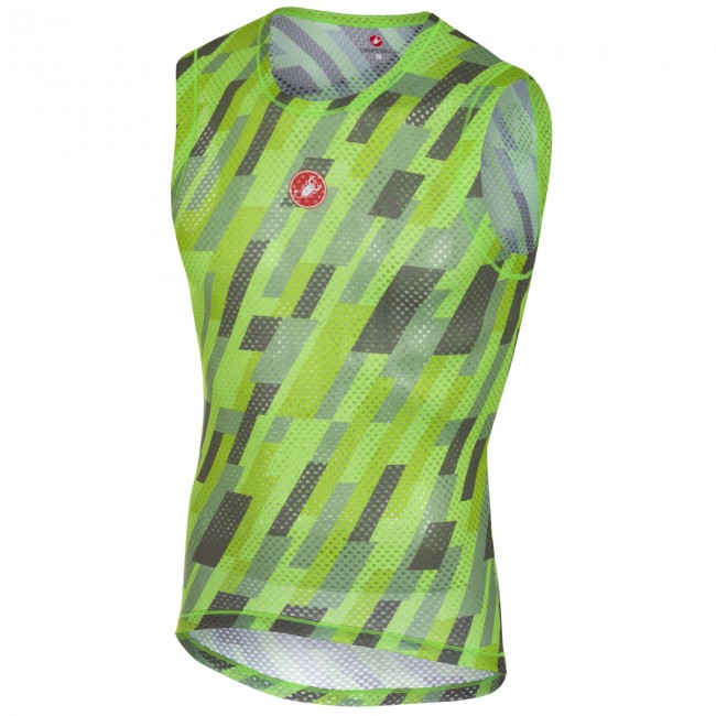 Castelli Pro Mesh-Vert Mouwloze E8J7J Castelli Pro Mesh-Vert Mouwloze E8J7J