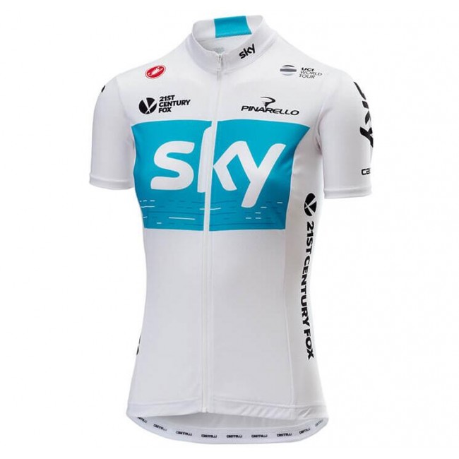 Team Sky 2018 Dame weiß Fahrradbekleidung Radtrikot IQSGH Team Sky 2018 Dame weiß Fahrradbekleidung Radtrikot IQSGH